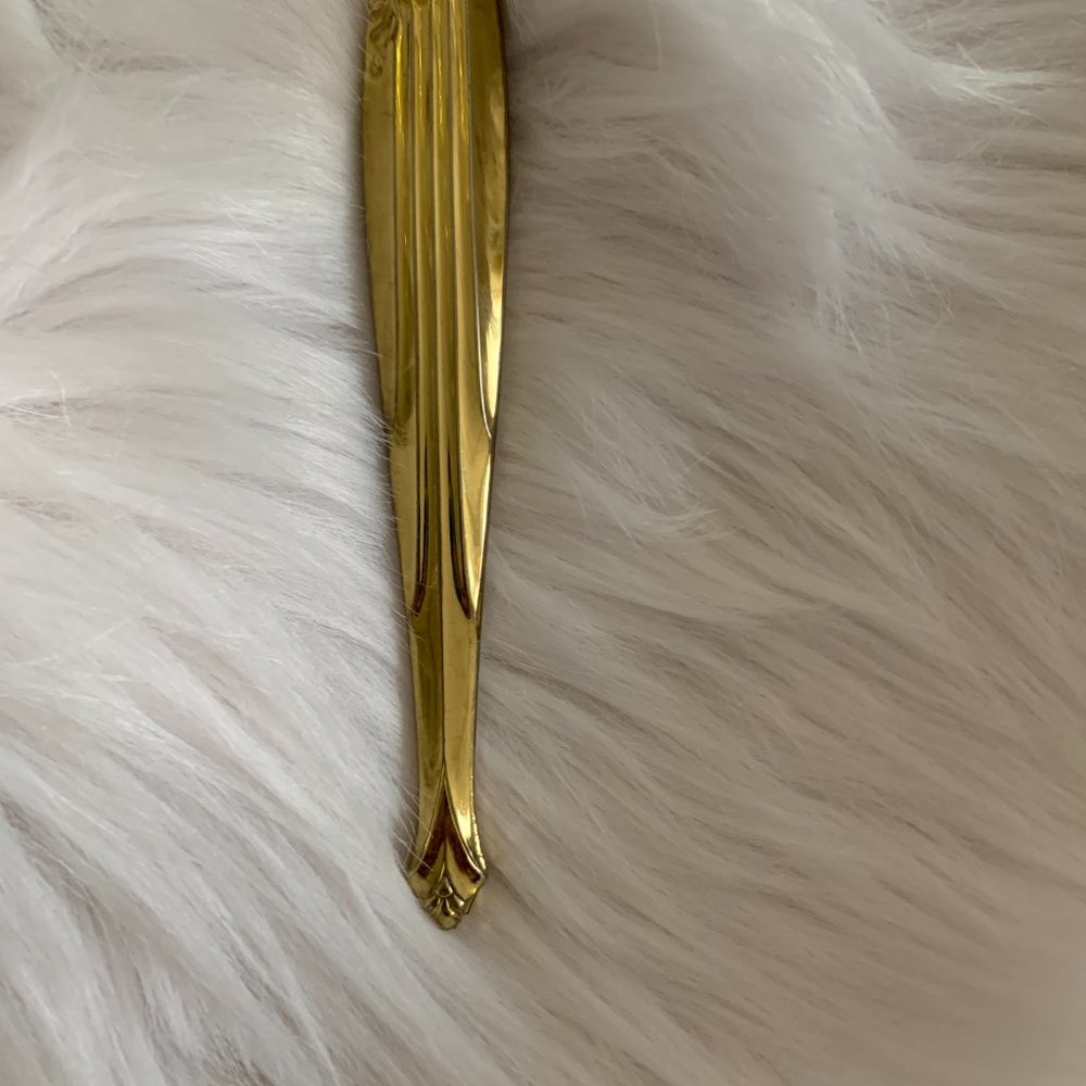 vintage gold hair brush - Picture 6 of 12
